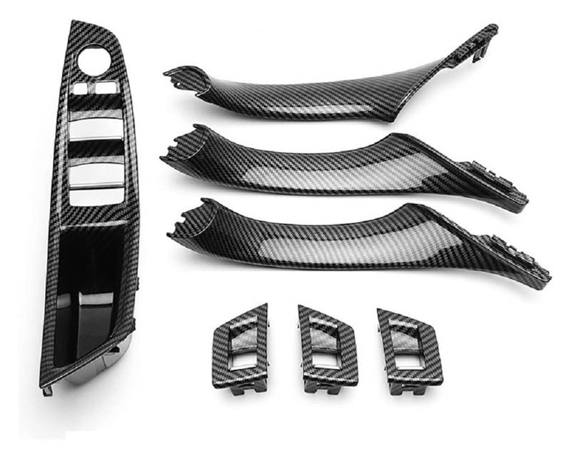 Auto Innere Türgriffverkleidung Für 5er F10 F18 Linkslenker 2010-2016 Autoinnentürgriffplatte Dekorative Abdeckung(Carbon Fiber Pattern) von WERKFNKBNH