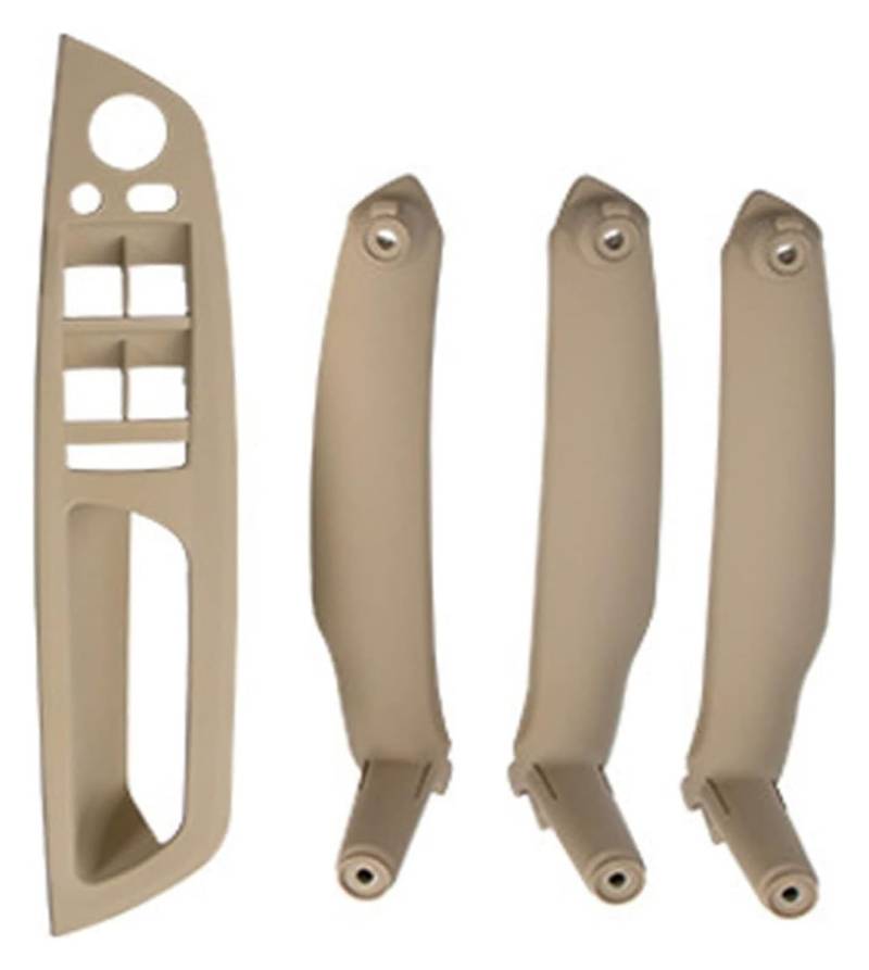 Auto Innere Türgriffverkleidung Für E70 E71 X5 X6 2007-2014 Auto Armlehne Links Vorne LHD Innentürgriff Innenverkleidung Pull Trim Cover(Beige 4 Pcs) von WERKFNKBNH