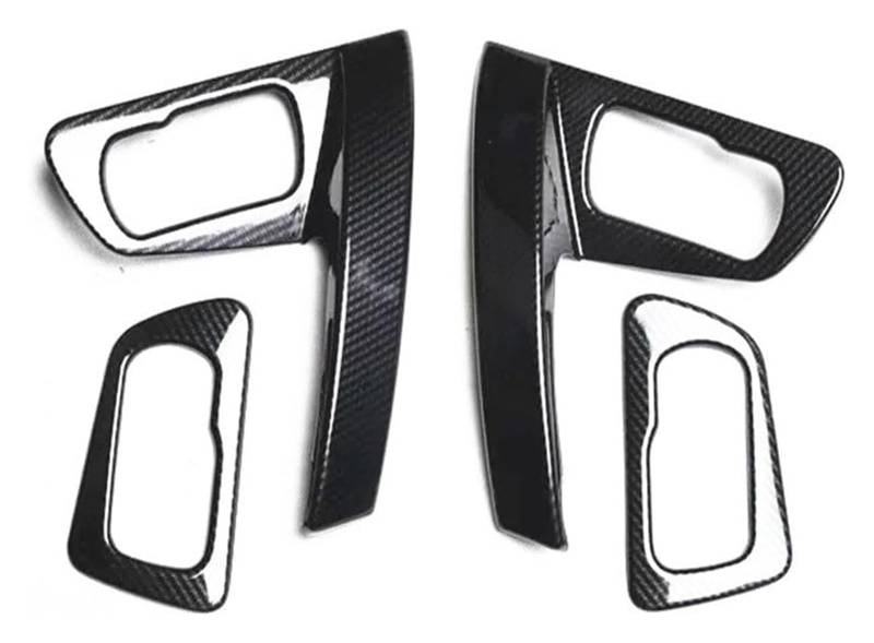 Auto Innere Türgriffverkleidung Für N&issan Für Qashqai J10 2007-2013 Armlehne Handlauf Rahmen Lampenverkleidung Autoabdeckung Stick Verkleidung Tür Innengriff Schüssel(Carbon Fiber Pattern) von WERKFNKBNH