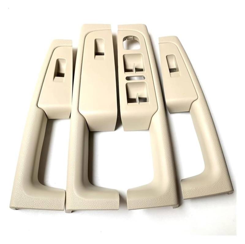 Auto Innere Türgriffverkleidung Für Superb 2008-2013 Beige Vorne Innen Tür Griff Armlehne Rahmen Switch Control Panel Trim(A Set of 4 Pcs) von WERKFNKBNH