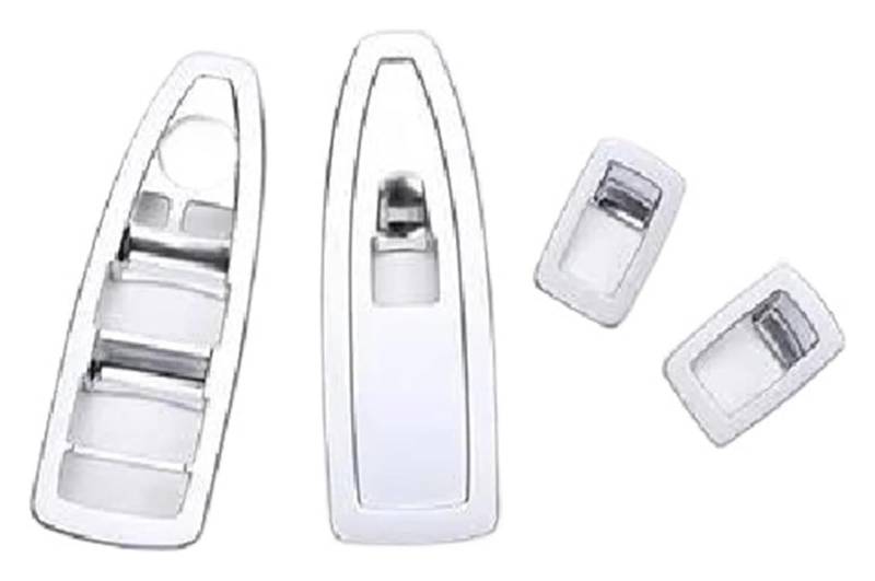 Auto Innere Türgriffverkleidung Für X1 F48 X2 F47 2016-2020 Auto Fensterheber Schalter Rahmen Verkleidung Abdeckung Aufkleber Innen(Silber) von WERKFNKBNH