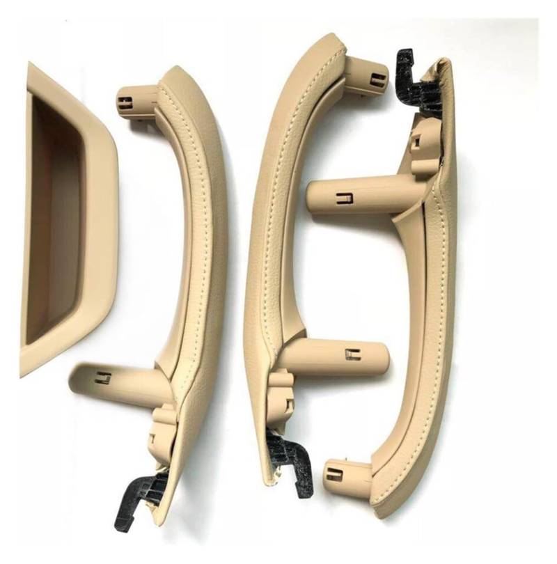 Auto Innere Türgriffverkleidung Für X3 X4 F25 F26 2010-2016 Fahrer Auto Innentür Pull Griff Leder Abdeckung Set Montage Links Rechts(Lhd Set Beige) von WERKFNKBNH