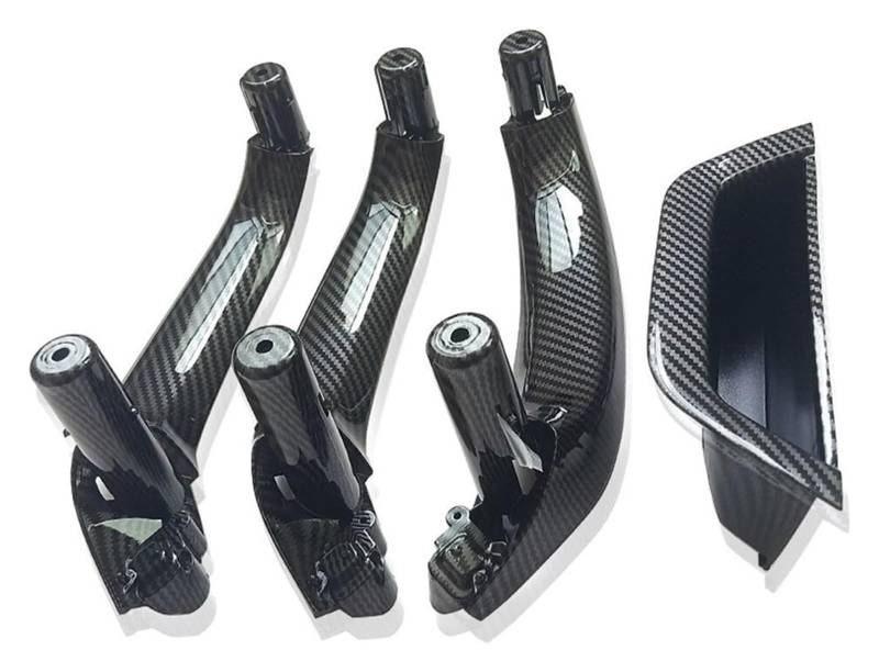 Auto Innere Türgriffverkleidung Für X3 X4 F25 F26 2010-2016 Griff Innenzugabdeckung Verkleidung RHD Kohlefaser Auto Innentür Links Rechts(Rhd 4pcs Set) von WERKFNKBNH