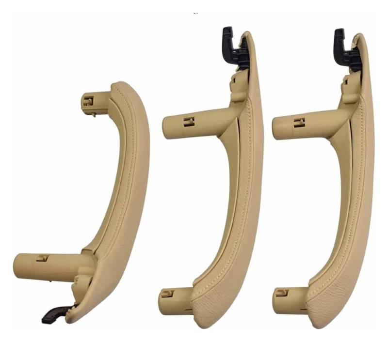 Auto Innere Türgriffverkleidung Für X3 X4 F25 F26 2010-2017 Innentür-Armlehnen-Zuggriff Schwarzes Leder Außenbezug Komplettes Set(Schwarz,LHD SET) von WERKFNKBNH