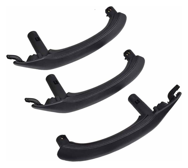 Auto Innere Türgriffverkleidung Für X3 X4 F25 F26 2010-2017 Innentür-Armlehnen-Zuggriff Schwarzes Leder Außenbezug Komplettes Set(Svart,RHD SET) von WERKFNKBNH