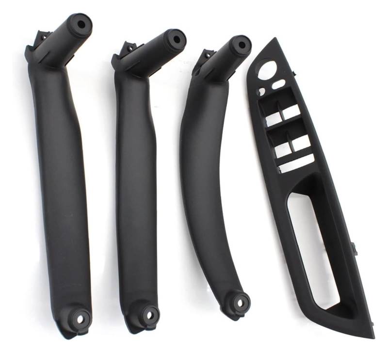 Auto Innere Türgriffverkleidung Für X5 X6 E70 E71 E72 2007-2013 LHD RHD Innentür Armlehne Abdeckung Pull Griff Ersatz(Set Black Rhd 4pcs) von WERKFNKBNH
