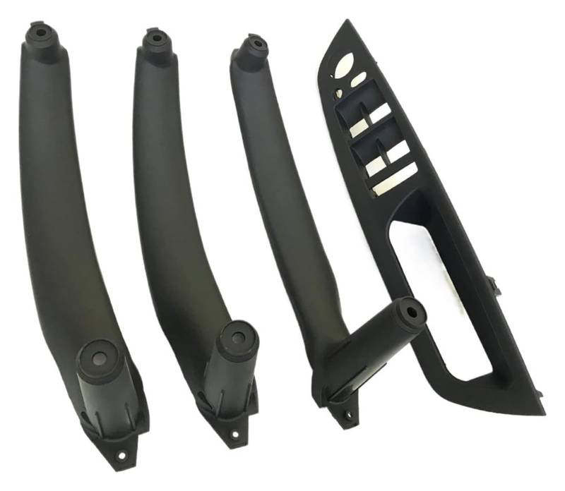 Auto Innere Türgriffverkleidung Für X5 X6 E70 E71 E72 2007-2013 RHD Rechtslenker Innentür Armlehne Leder Zuggriff Komplettset(Rhd Black 4pcs) von WERKFNKBNH