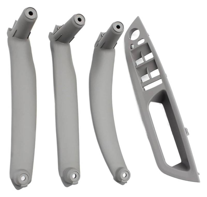 Auto Innere Türgriffverkleidung Für X5 X6 E70 E71 E72 2007-2013 RHD Rechtslenker Innentür Armlehne Leder Zuggriff Komplettset(Rhd Gray 4pcs) von WERKFNKBNH