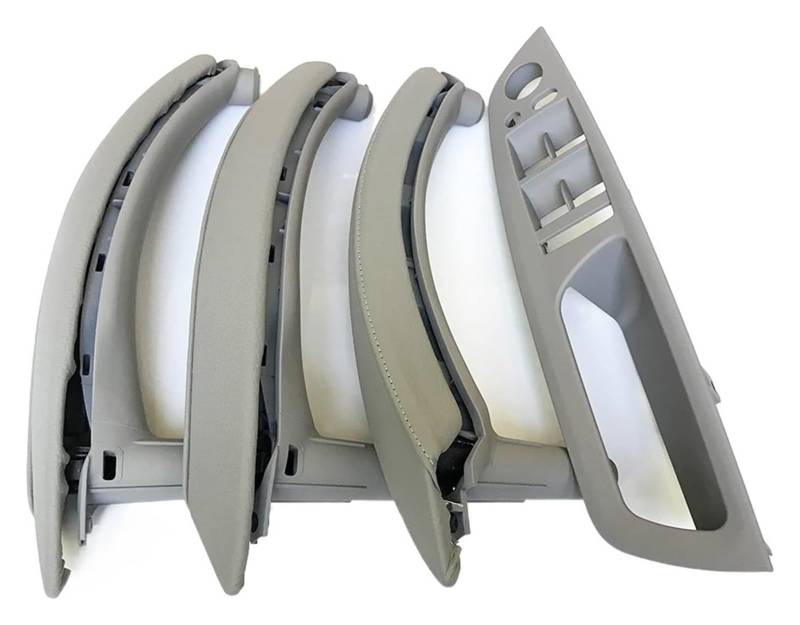 Auto Innere Türgriffverkleidung Für X5 X6 E70 E71 E72 2007-2013 RHD Rechtslenker Innentür Armlehne Leder Zuggriff Komplettset(Rhd Gray 7pcs) von WERKFNKBNH