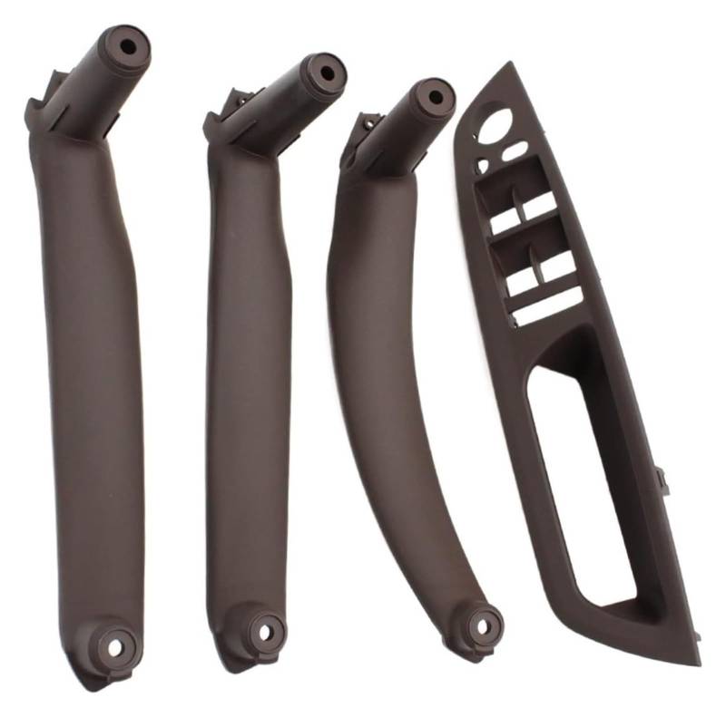 Auto Innere Türgriffverkleidung Für X5 X6 E70 E71 E72 2007-2013 RHD Rechtslenker Innentür Armlehne Leder Zuggriff Komplettset(Rhd Moka 4pcs) von WERKFNKBNH