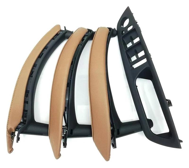 Auto Innere Türgriffverkleidung Für X5 X6 E70 E71 E72 2007-2014 RHD Rechtslenker Innentür Armlehne Zuggriff(Rhd Brown 7pcs) von WERKFNKBNH