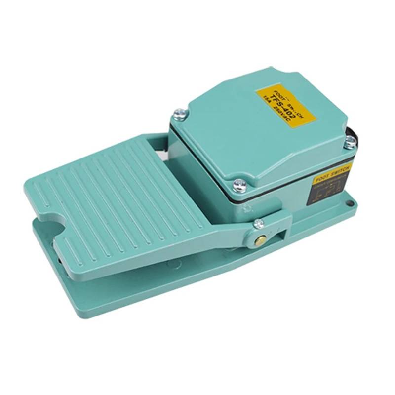 1 PCS AC 250V 15A 1NO 1NC Momentary Treadle Pedal Foot Switch w Cable Gland TFS-402 Green WERQKJXCZ von WERQKJXCZ