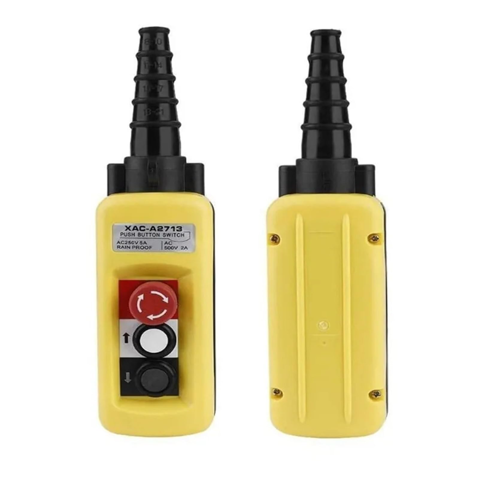 1 Speed Control Hoist Crane 2 Pushbuttons Pendant Control Station With Emergency Stop XAC-A2713 WERQKJXCZ 1 Speed Control Hoist Crane 2 Pushbuttons Pendant Control Station With Emergency Stop XAC-A2713 WERQKJXCZ von WERQKJXCZ