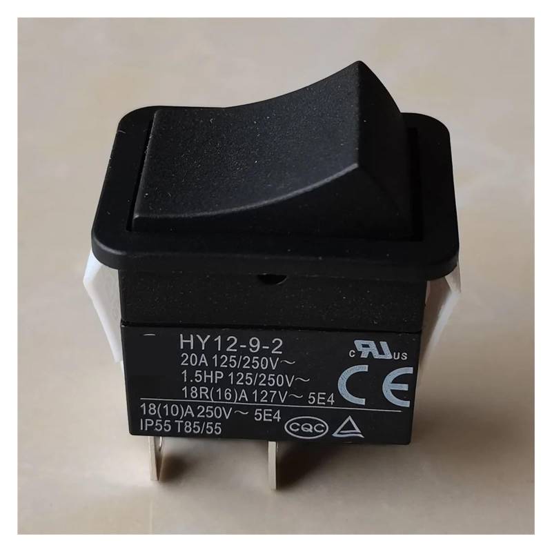 1Piece HY12-9-2 4Pins (ON)-OFF Automatic Reset Rocker Switch 20A 125/250V 1.5HP 125/250V 18R(16) A 127V WERQKJXCZ von WERQKJXCZ
