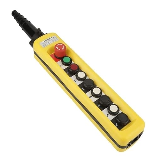 1pc One Speed Control Hoist Crane 8 Pushbuttons Pendant Control Station With Emergency Stop XAC-A8713 WERQKJXCZ von WERQKJXCZ