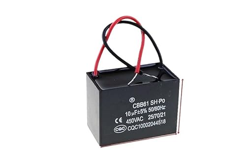1pcs CBB61 10uF 450VAC Starting capacitance AC Fan Capacitor CBB Electronic Starter Run Capacitor WERQKJXCZ von WERQKJXCZ