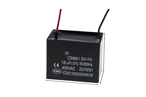 1pcs CBB61 18uF 450VAC Starting capacitance AC Fan Capacitor CBB Electronic Starter Run Capacitor WERQKJXCZ von WERQKJXCZ