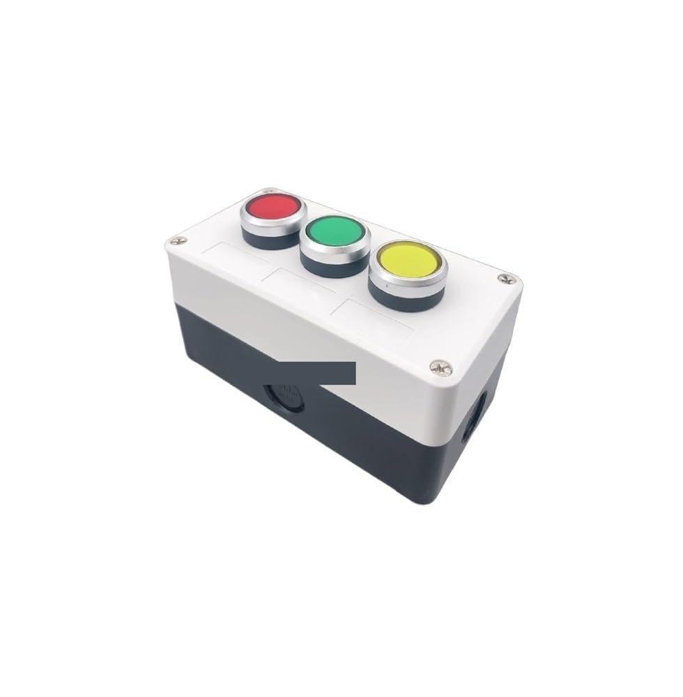 1pcs LA38 button box switch green button controls waterproof industrial control start stop one hole position WERQKJXCZ von WERQKJXCZ