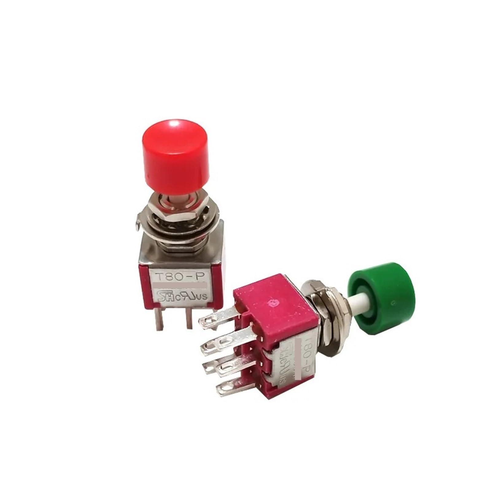 1pcs Red cap T80-P Series P8702 6-Pin Snap-Acting Click Momentary ON-MOM Push Button Switch WERQKJXCZ von WERQKJXCZ