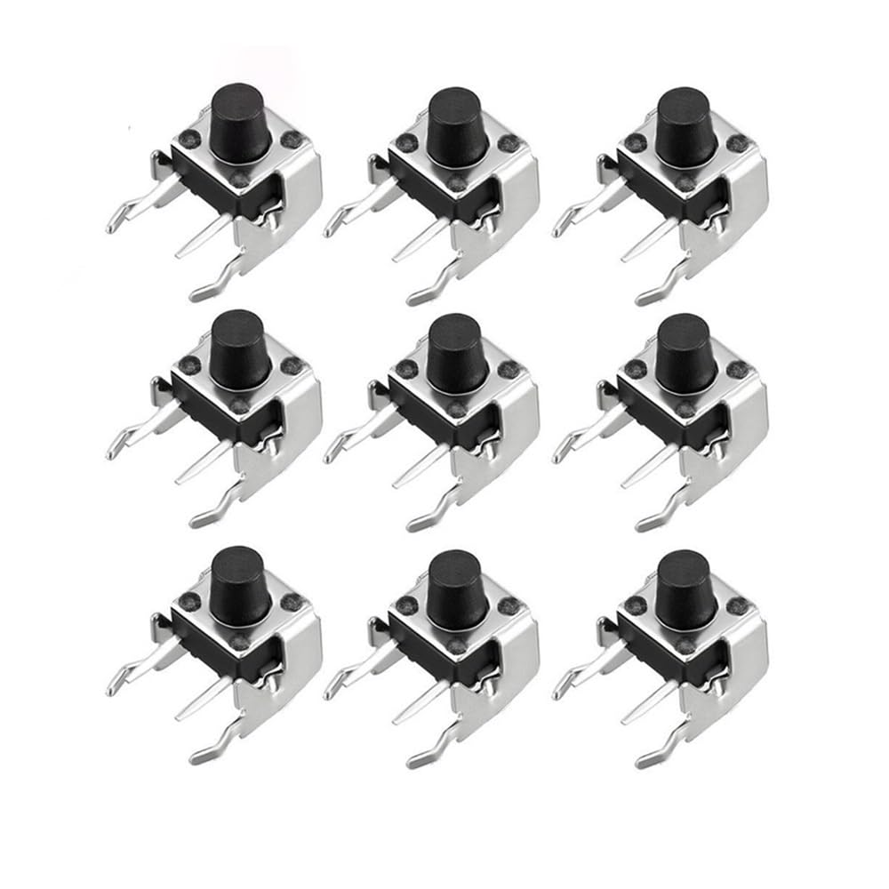 20Pcs Momentary PCB Side Mounting Fixed Pushbutton Tact Switch DIP 2PIN 6x6x7mm WERQKJXCZ von WERQKJXCZ
