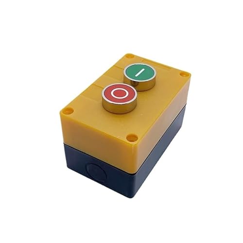 2P Push Button Switch Momentary Reset Control OFF-ON Yellow Box NO NC Use WERQKJXCZ von WERQKJXCZ