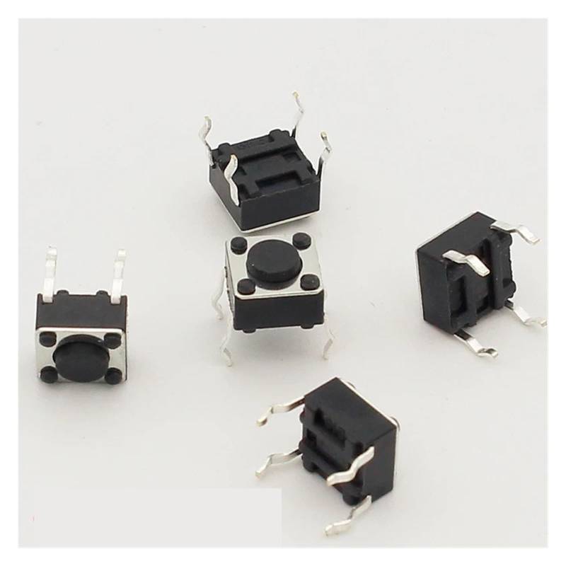 50pcs/lot 6x6x4.3MM 4PIN G89 Tactile Tact Push Button Switch Direct Plug-in Self-reset DIP WERQKJXCZ von WERQKJXCZ