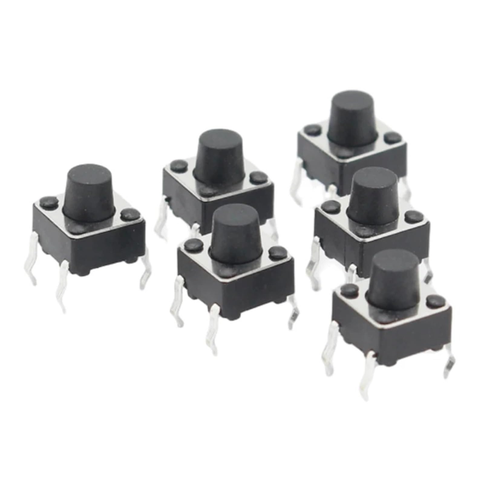 50pcs/lot 6x6x6.3MM 4PIN G89 Tactile Tact Push Button MicroSwitch Direct Plug-in Self-reset DIP WERQKJXCZ von WERQKJXCZ