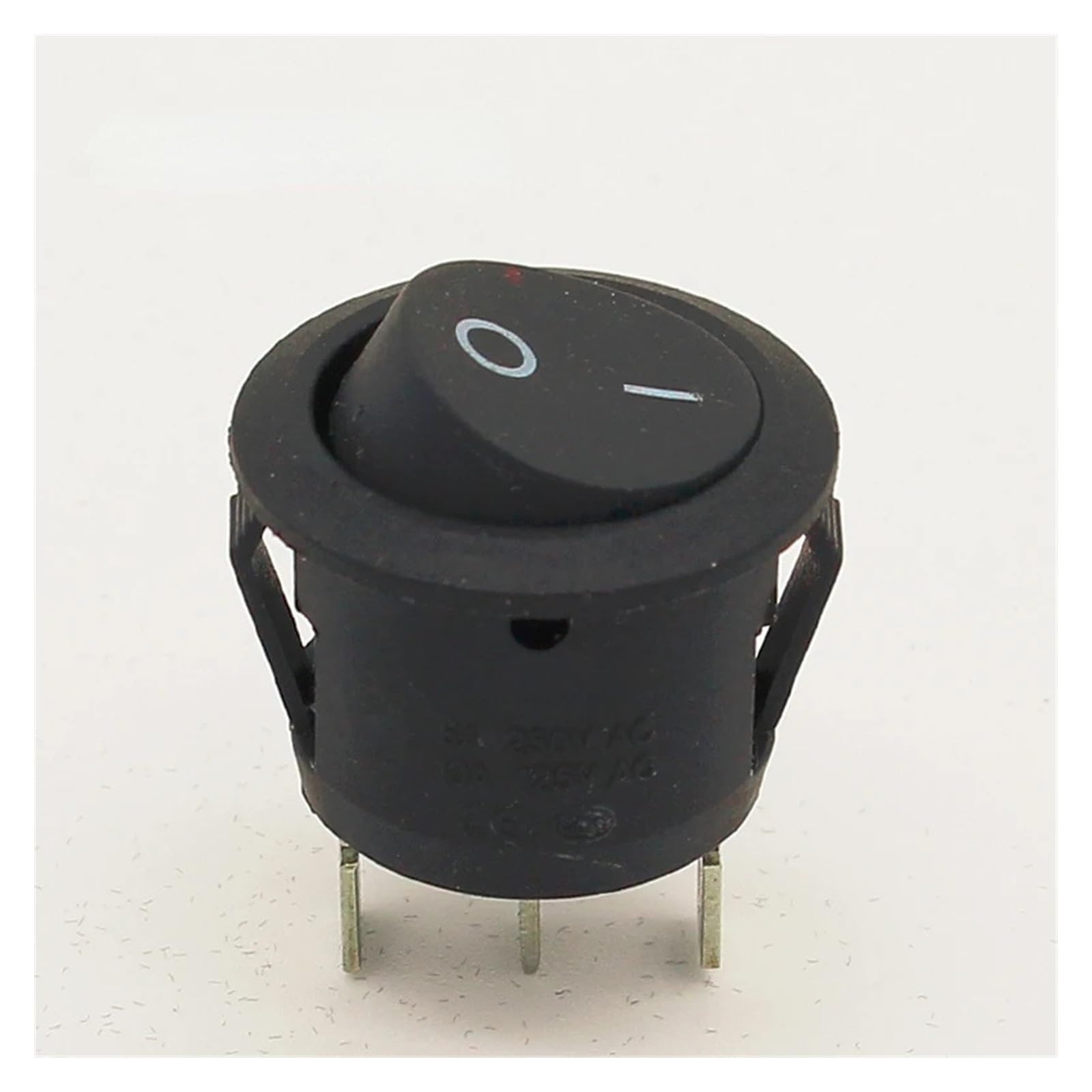 5Pcs Round Black 3 Pin SPDT ON-OFF Rocker Switch Snap-in WERQKJXCZ von WERQKJXCZ
