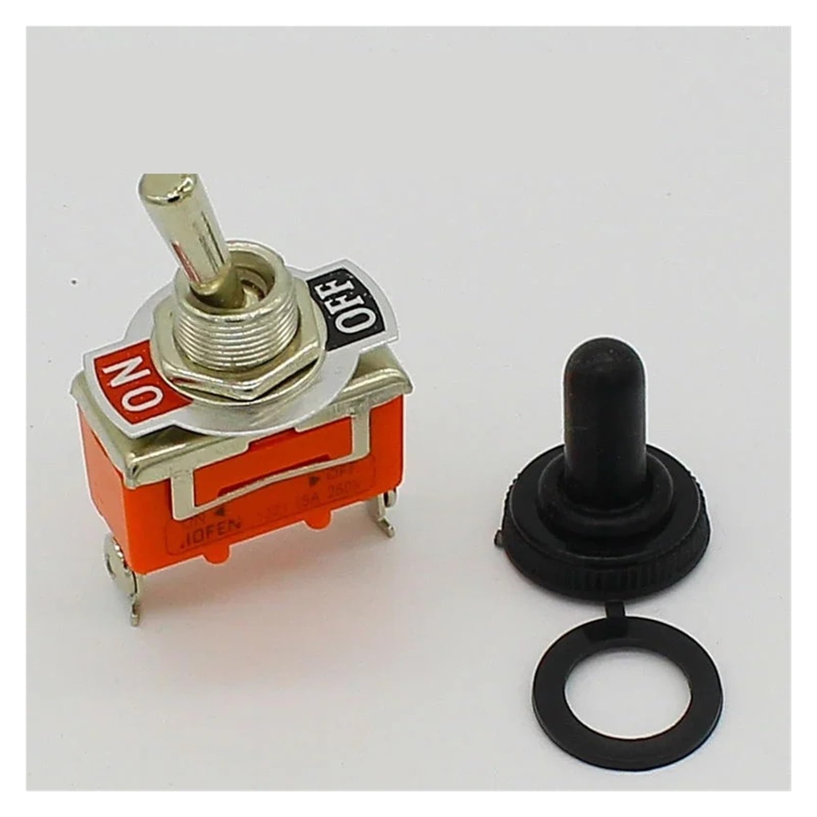 5pcs 15A 250V SPST 2 Terminal ON OFF Toggle Switch with waterproof cap WERQKJXCZ 5pcs 15A 250V SPST 2 Terminal ON OFF Toggle Switch with waterproof cap WERQKJXCZ von WERQKJXCZ