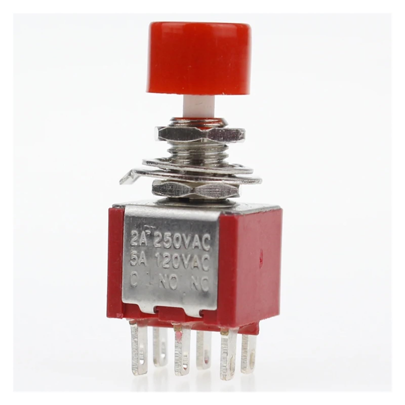 5pcs 6 Pin C-NO-NC 6mm Momentary Automatic Push Button Switch 2A 250VAC/5A 120VAC Toggle Switches DS-622 WERQKJXCZ 5pcs 6 Pin C-NO-NC 6mm Momentary Automatic Push Button Switch 2A 250VAC/5A 120VAC Toggle Switches DS-622 WERQKJXCZ von WERQKJXCZ