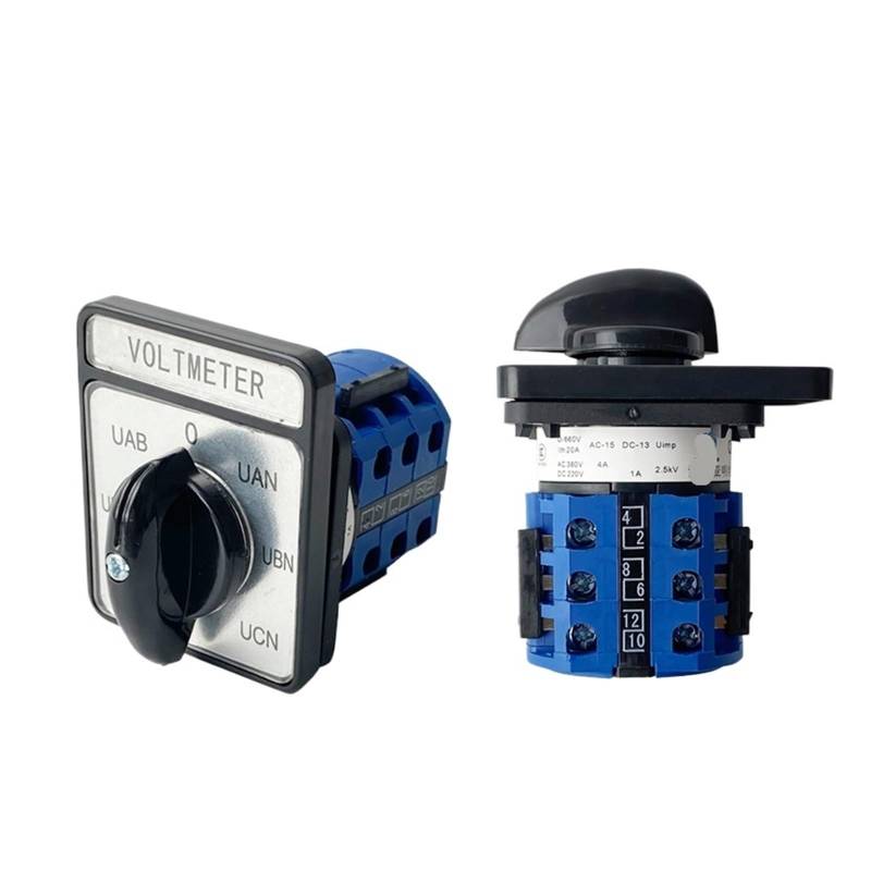 CA10 Voltmeter Cam Switch 3 Phase 4 Wire 7 Position 20A 690V Changeover Rotary Selector 12 Terminals LW26 YMW26 WERQKJXCZ von WERQKJXCZ