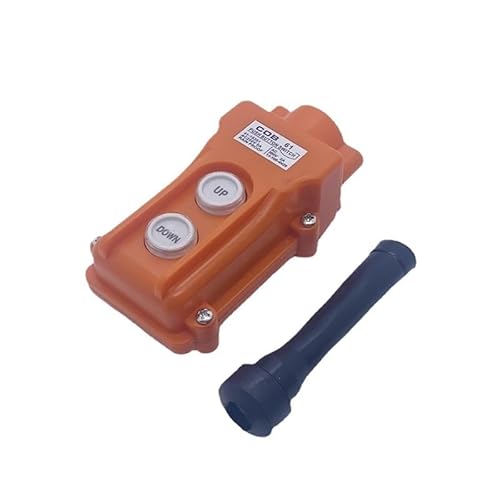 COB-61 Crane Pendant Control Hoist Push Button Switch Station 2 Ways Up-Down Rainproof AC250V 5A WERQKJXCZ von WERQKJXCZ