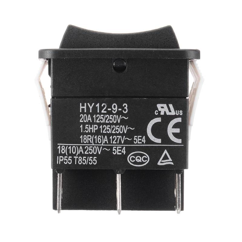 HY12-9-3 Industrial Pushbutton Switches Push Button Switch for Power Tools 6Pins On-Off-On, 2-Pack WERQKJXCZ von WERQKJXCZ