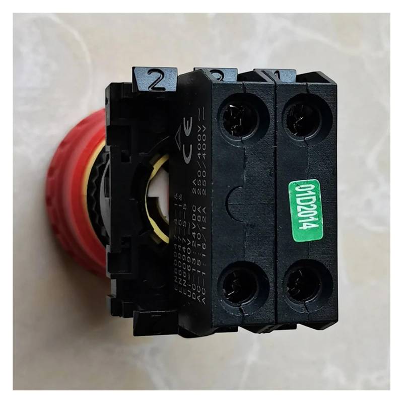 HY57B Rotary Type Red Emergency Stop Button Switch Snap Action 18A 125V 12A 250V 400V 2NC 3NC WERQKJXCZ(2NC) von WERQKJXCZ
