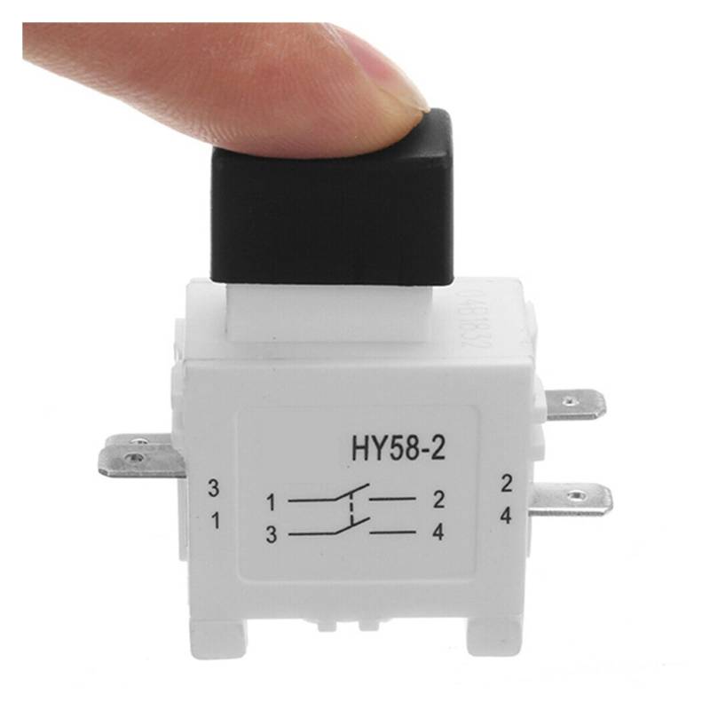 HY58-2 Power Tool Pushbutton Trigger Switch with Brake 16/19A 250/127V 4Pins, 2-Pack WERQKJXCZ von WERQKJXCZ