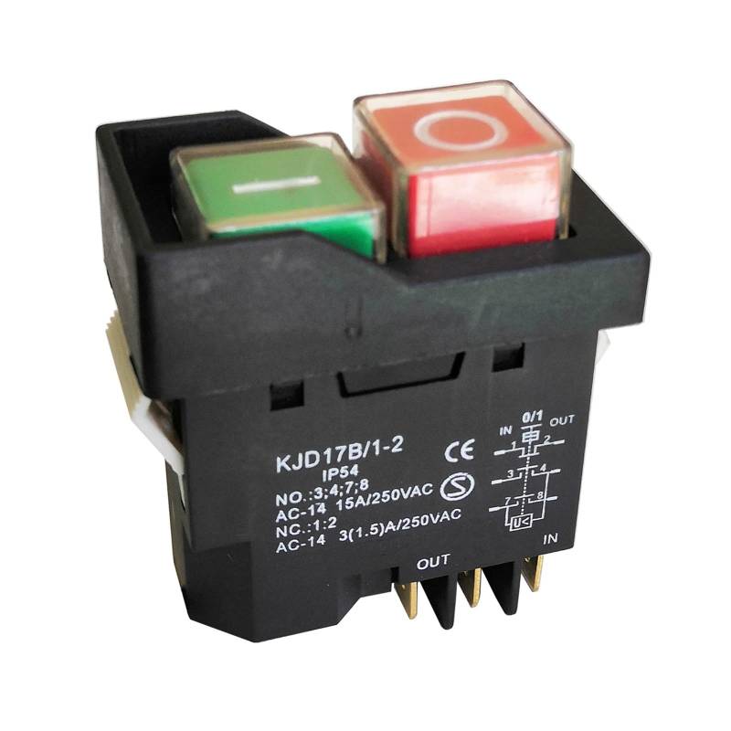 KJD17B/1-2 Waterproof Electromagnetic Pushbutton Switch IP54 250V 6Pins Switches WERQKJXCZ von WERQKJXCZ