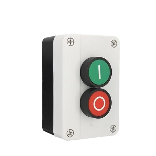 Push Button Station Switch Remote Start Stop electronic starter Solenoid IP55 Box 1NO 1NC Fitted Non Maintained/Momentary 6 AMP WERQKJXCZ von WERQKJXCZ