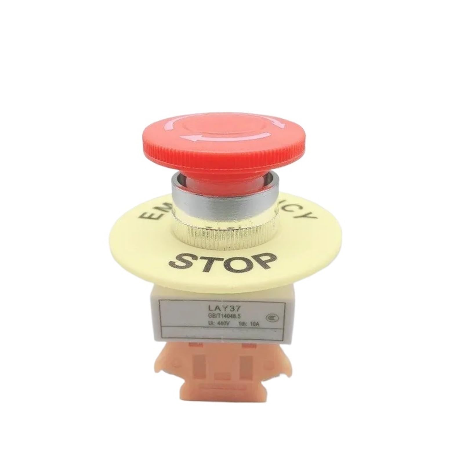 Red Mushroom Cap 1NO 1NC DPST Emergency Stop Push Button Switch AC 660V 10A Switch Equipment Lift Elevator Latching Self Lock WERQKJXCZ Red Mushroom Cap 1NO 1NC DPST Emergency Stop Push Button Switch AC 660V 10A Switch Equipment Lift Elevator Latching Self Lock WERQKJXCZ von WERQKJXCZ