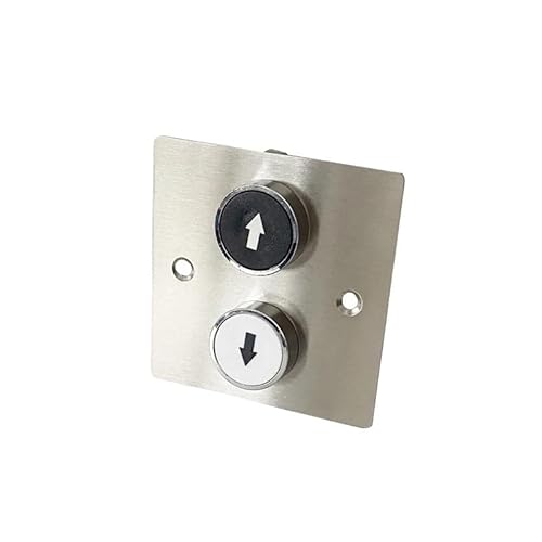 Stainless Steel 86 * 86 Panel Concealed Mounted Push Button Switch Power Start Control UP DOWN Arrow NO WERQKJXCZ von WERQKJXCZ