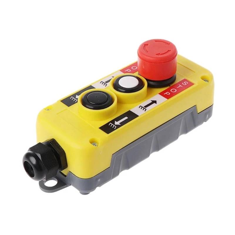 TM-2 Waterproof Industrial Pushbutton Switches Emergency Stop Switch for Crane Hoist Pendant Control Station WERQKJXCZ von WERQKJXCZ