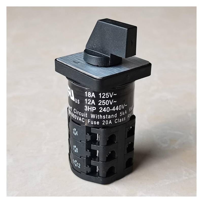 ZH-A Cam Switch Short Circuit Withstand 5KA RMS SYM 600VAC Fuse 20A Class RKI 18A 125V 12A 250V Three Phase 3HP 240-440V WERQKJXCZ von WERQKJXCZ