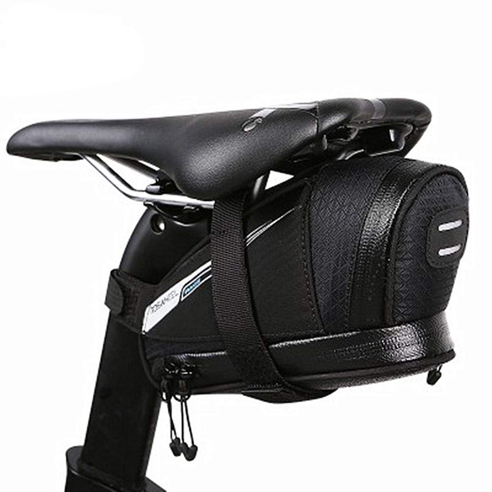 Satteltasche Fahrrad Wasserdicht Fahrrad Tasche Sattel Fahrradzubehör Fahrradzubehör Fahrrad Seitentasche Fahrradzubehör Mountainbike-Zubehör Black,131432 von WESEEDOO