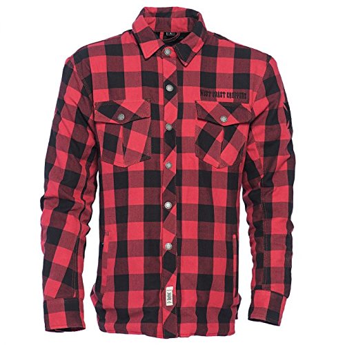 WEST COAST CHOPPERS Motorrad Hemd Dominator Red-XL von WEST COAST CHOPPERS