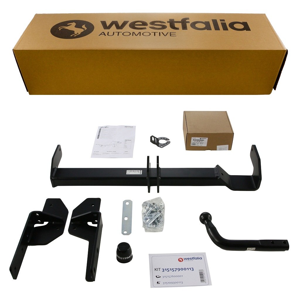 Westfalia Starre Anhängerkupplung für Peugeot 3008 (BJ 06/2009-09/2016) - im Set mit 13-pol. fzg.-spez. Westfalia E-Satz von Westfalia Automotive