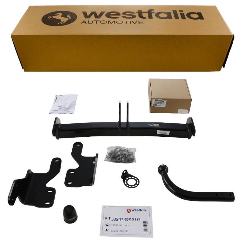 Westfalia Starre Anhängerkupplung für Toyota Auris Touring Sports (BJ 07/2013-03/2019) - im Set mit 13-pol. fzg.-spez. Westfalia Elektrosatz von Westfalia Automotive