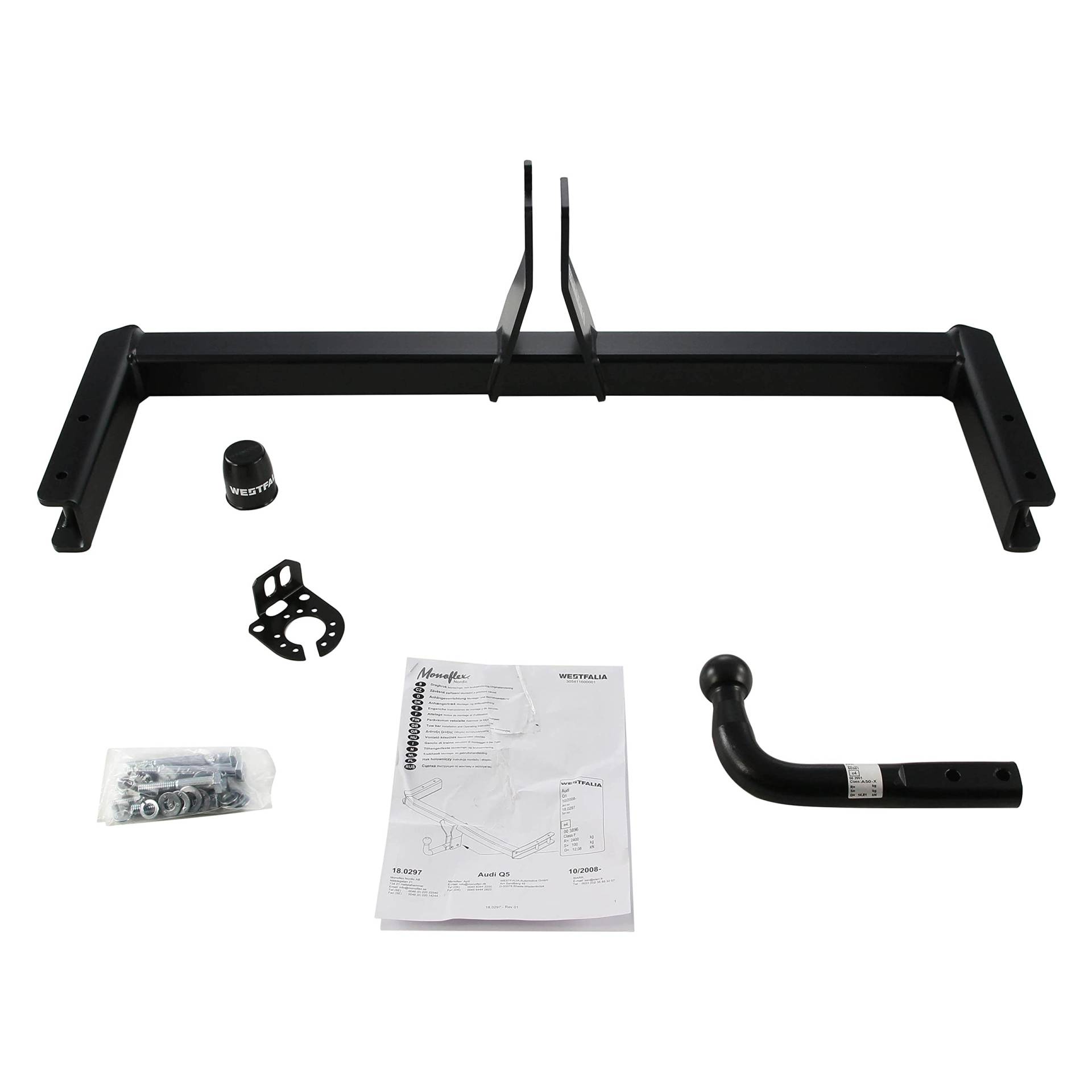 Westfalia Starre Anhängerkupplung für Audi Q5 (BJ 10/2008-05/2016) - auch für S-Line + SQ5 von WESTFALIA Automotive
