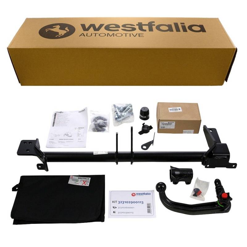 Westfalia abnehmbare Anhängerkupplung für Range-Rover Evoque (inkl Cabrio) (L538) (BJ 09/2011-02/2018) - im Set mit 13-pol. fzg.-spez. Westfalia Elektrosatz von Westfalia Automotive