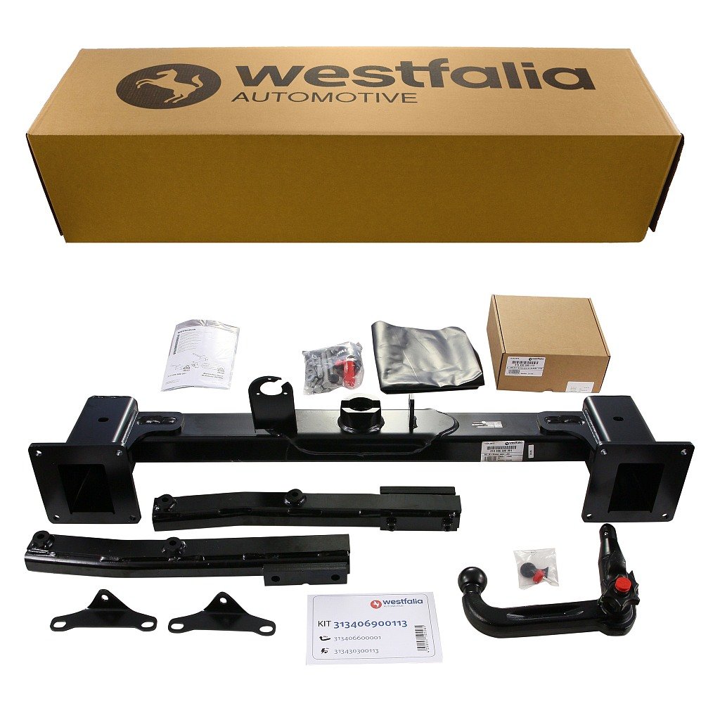 Westfalia abnehmbare Anhängerkupplung für Mercedes GLE (BJ 04/15-09/2018), M-Klasse W166 (BJ 06/11-12/15) - im Set mit 13-pol. fzg.-spez. Westfalia Elektrosatz von Westfalia Automotive