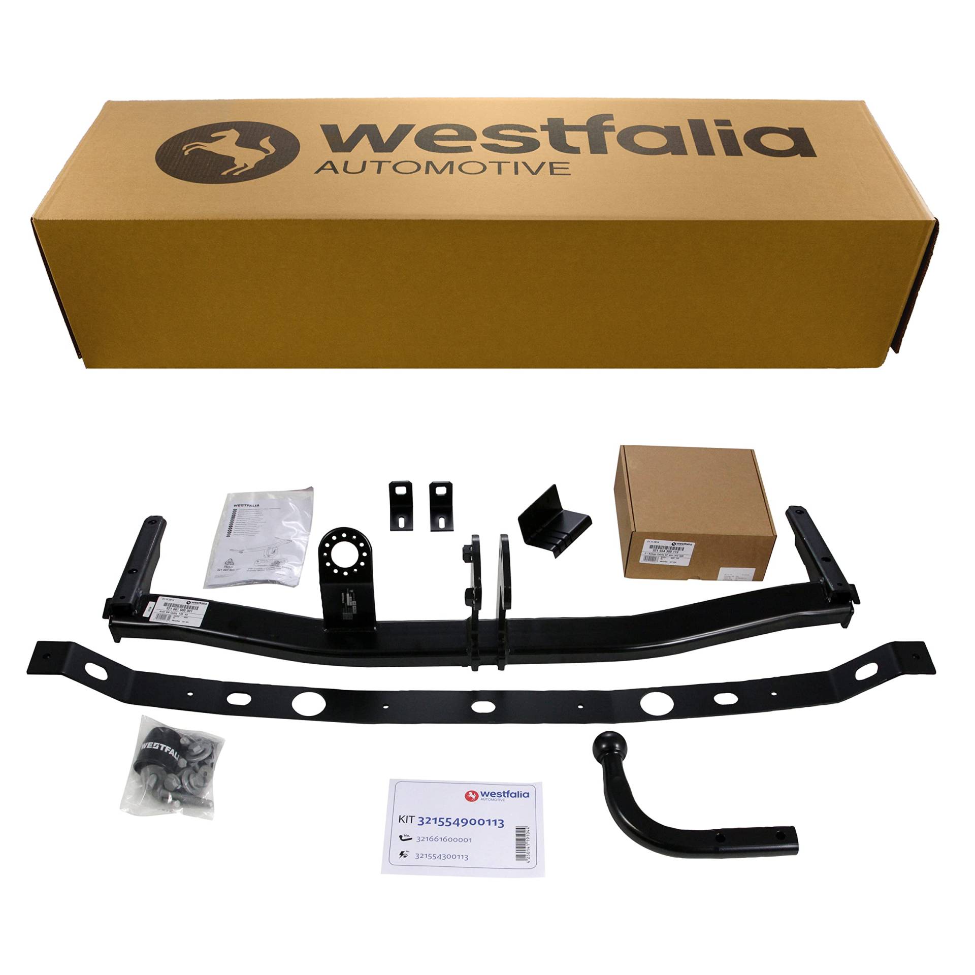 Westfalia starre Anhängerkupplung für VW Caddy III + IV (inkl Life, Maxi, Alltrack) (BJ 09/2010-09/2020) - im Set mit 13-pol. fzg.-spez. Westfalia Elektrosatz von Westfalia Automotive