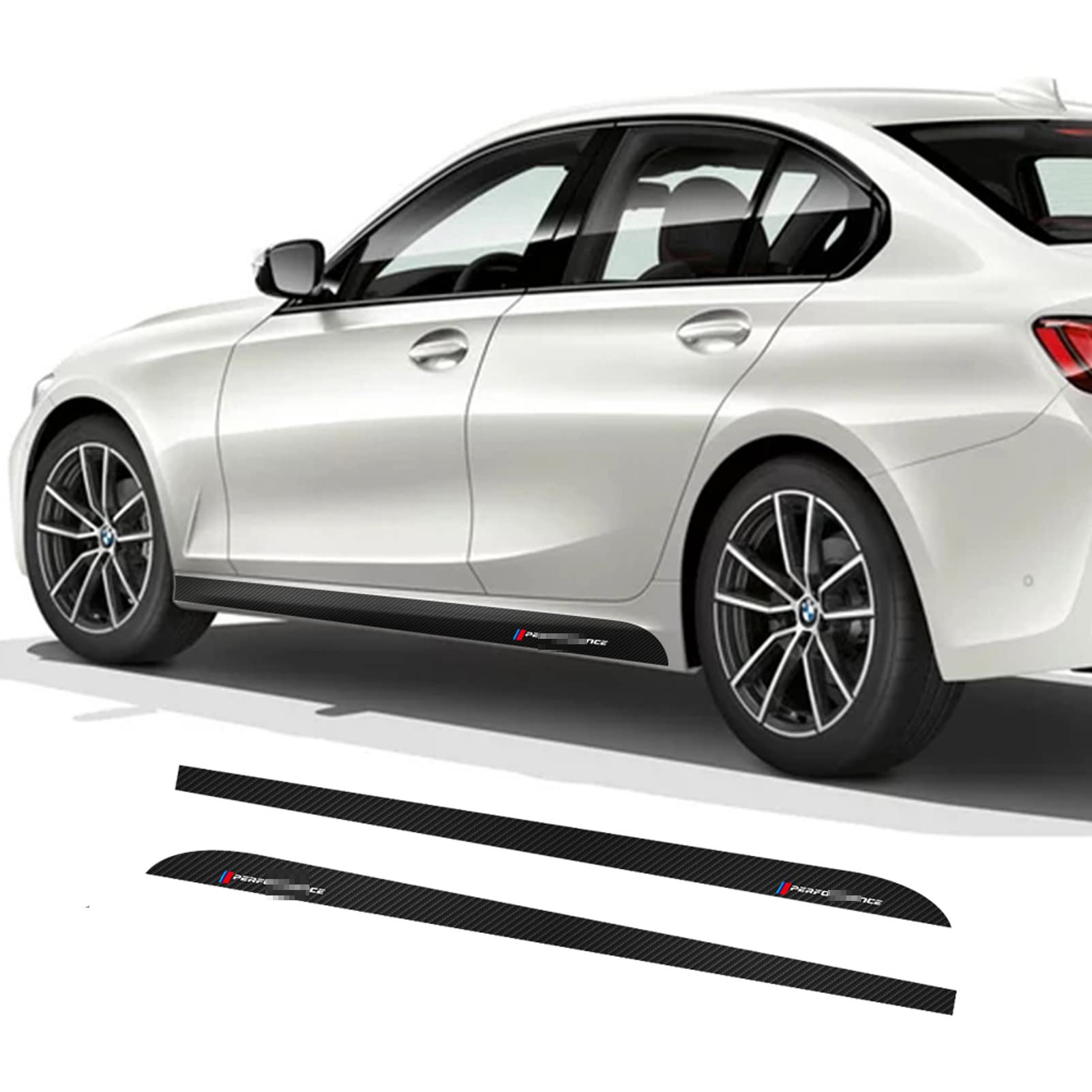 Auto Styling Seitenstreifen Rock Schweller Aufkleber Grafik Aufkleber, für BMW 3 Seies G20 2019- von WEWEO